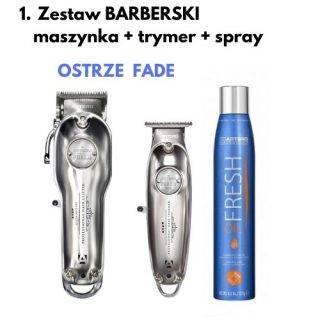 Zestaw LIMITED ARTERO -  Maszynka fryzjerska bezprzewodowa JOKER +   Trymer fryzjerski bezprzewodowy JOKER MINI +   Spray do czyszczenia i smarowania ostrza OIL FRESH 300 ml