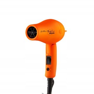 Suszarka do włosów, mała, turystyczna, Gettin Fluo Fruits mini pomarańczowa, składana