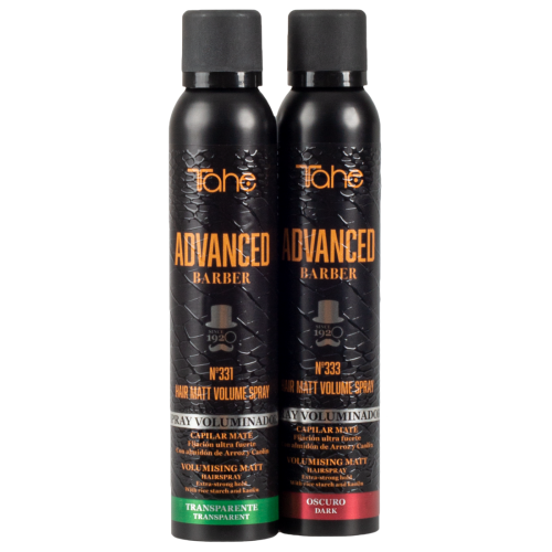 ADVANCED BARBER-Nº333 HAIR MATT VOLUME SPRAY OSCURO puder matowy w sprayu nadający objętość do włosów -  ciemny 200 ml - obrazek 2